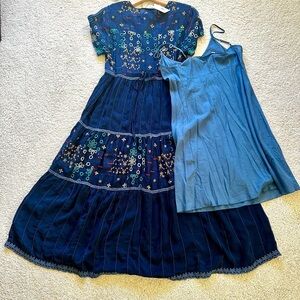 NWT: Johnny Was Sarai Cutwork Embroidered Dress with Separate UnderSlip Size: S